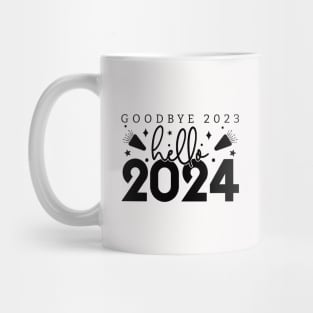 Goodbye 2023 Hello 2024 Mug